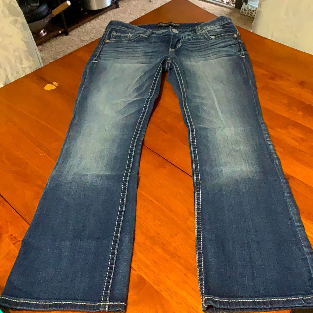 ✨Low rise blue jeans ✨ size 8